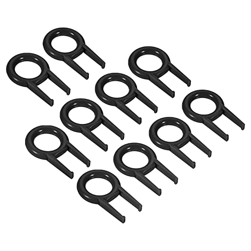 PATIKIL Tecla Extractor Interruptor Removedor, 10 Paquete Bricolaje Herramienta Fijación Teclado Plástico para Mecánico Teclado, Negro