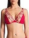 Produktbild Aubade Damen Fleur De Passion Comfort Plunging Triangle Bra Plunge-BH, Amaryllis, 80D