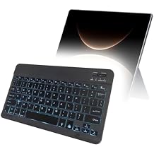 BoxWave Keyboard Compatible with Hiawei Huawei MatePad Edge - SlimKeys Bluetooth Keyboard - with Backlight, Portable Slim LED 7 Colors - Jet Black