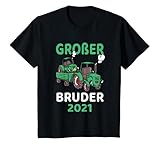 Du suchst nach einem Geschenk für deinen Sohn zur Geburt? Dieses Große Bruder Design ist perfekt für den werdenden Bruder 2021. Tolles Großer Bruder 2021 Traktor Design.