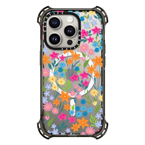 Coque iPhone 15 Pro CASETiFY Bounce motif floral pour le quotidien