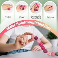 Zingbee 8 stück magnetische Fidget Toys,Silikon Magnetkugeln Anti-Stress – Ansicht 4