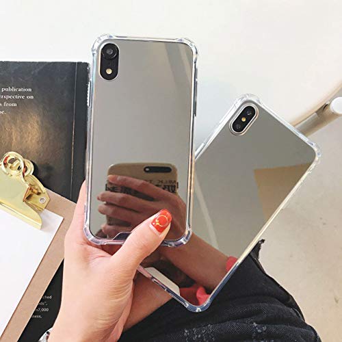Murmaz Iphone Xr Case Mirror Case With [Reinforced Corner] Hard Back+Soft Rubber Bumper [Shockproof] Protective Case Cover For Girls Woman Makeup Touch Up And Back Camera Selfies (Mirror Xr-6.1) #TOP1
