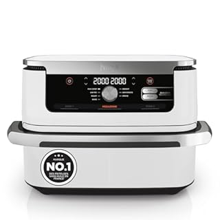 Ninja Foodi FlexDrawer Air Fryer, Dual Zone Avec Séparateur Amovible, Grand Tiroir de 10.4 L, 7-en-1, Double Zone, Sans Huile, Pièces Antiadhésives Compatibles Au Lave-Vaisselle, Blanc AF500EUWH