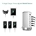 USB Charger, USB Wall Charger Station : Jelly Comb Universal 6-Port Multi USB Charging Station with Smart Identification for Phones, Tablets, Kindle, External Battery Pack and More - White