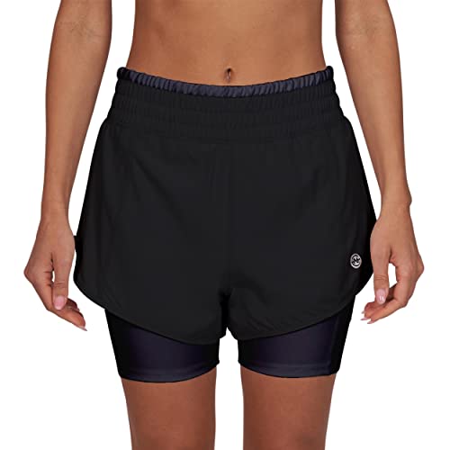Women's Running Shorts Elastic High Waisted Dry-Fit Moisture Wicking Performance Workout Athletic Biker Compression Pocket3