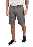 !Solid Montijo Chino Shorts Bermuda Kurze Hose Mit Gürtel Aus Stretch-Material Regular Fit, Größe:M, Farbe:Mid Grey (2842)