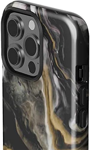 Skinit Impact Phone Case Compatible with iPhone 13 Pro - Gold Blush Marble Ink Design