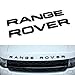 1Set 3D Head Cover Hood Front Letters Emblem Sports Line Badge Letter Emblem for Range Rover L-a-n-d R-o-v-e-r car Stickers Decal Logo (Matte Black)