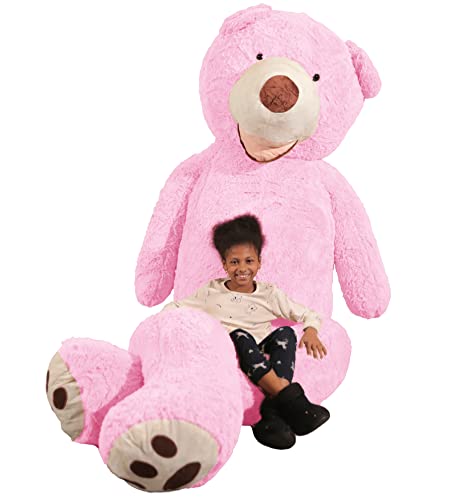 Bananair - Nounours Géant Ourson en Peluche Immense XXL Jouet pour Enfant Cadeau Original Extra Doux Mignon Anniversaire (Rose, 340 cm)