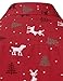 JOGAL Men's Christmas Shirts Santa Claus Party Long Sleeve Button Down Shirts Red X-Large