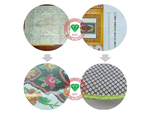 Diy Needlework Kits Unfinshed Crocheting Yarn Mat Latch Hook Rug Kit Flowers Pictures Floor Mat Rugs And Carpets,85X115Cm #TOP2