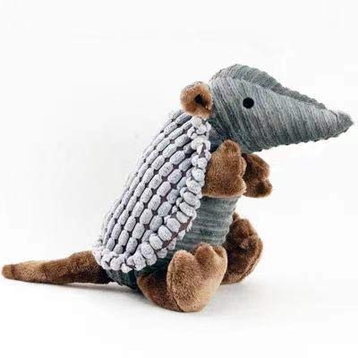 Armadillo Plush Dog Toys with Squeaker Design,Corn Plush Dog Chew Cuddly Toys for Multiple Sizes
