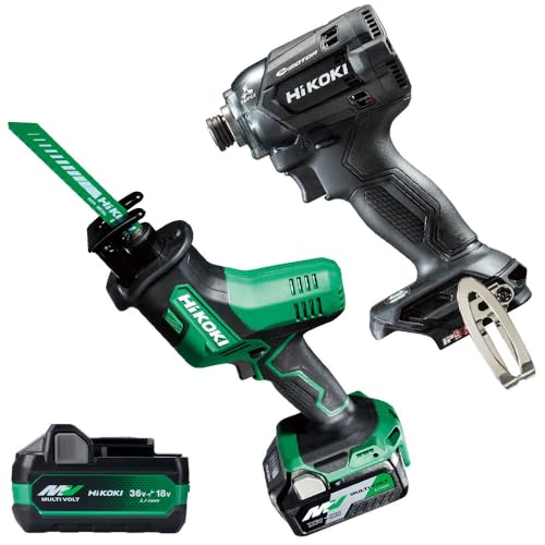 HiKOKI 18VZ[o\[ CR18DA(XPZ) + 18VCpNghCo WH18DC + \obe[Zbg