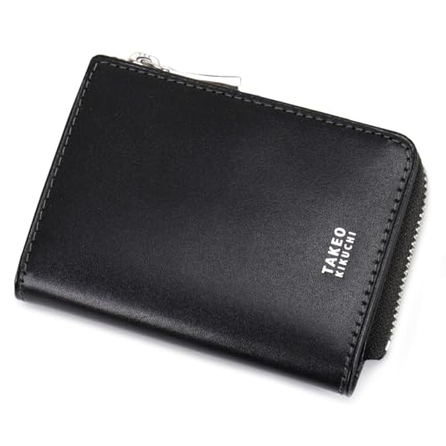 [タケオキクチ] TAKEI KIKUCHI コインケース 限定品 小銭入れ マルチケース ミニ財布 カードケース 牛革 本革 レザー 3062 ブラック