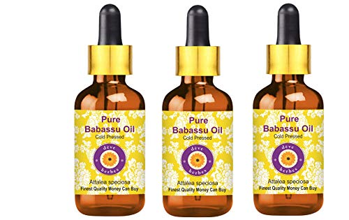 Huile de Babassu thérapeutique Attalea speciosa pure Deve Herbes 3x100ml
