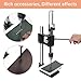 Leather Hole Puncher Hand Punching Machine Manual Press Puncher Punch Tools for DIY Craft (with Chuck, PP Plate and Aluminum Plate) (Style D)
