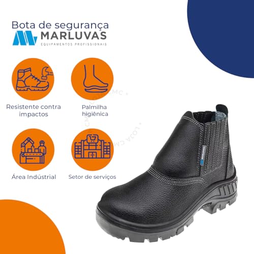 Botina Bota Ocupacional Epi Marluvas 95b19pvc Bico Pvc C.a (95B19PVC, BR, Adulto, Numérico, 42)