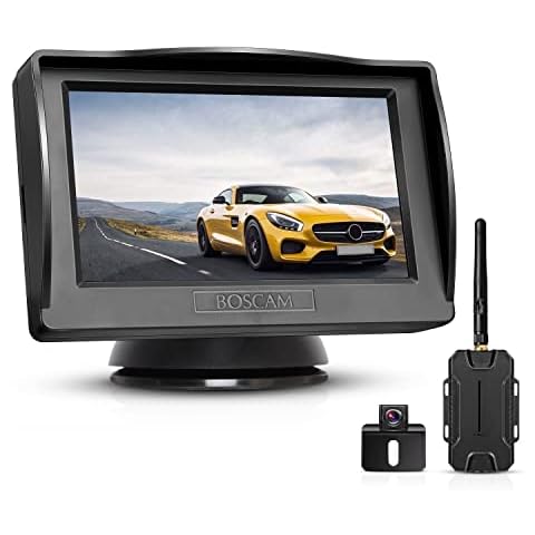 Boscam K1 Wireless Reversing Camera, Wide Angle Waterproof Rear View Camera, Night Vision for Cars, Vans, Trucks, RVs Cover