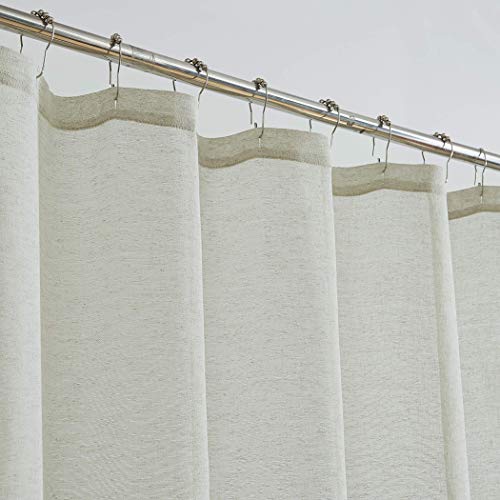 Rideau de douche en tissu Dainty Home Natalscli lavable 180x180