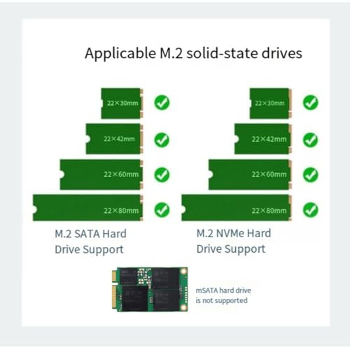 Caja metálica para SSD M.2 con disipador y USB 3.2 Tipo-C miniatura 3