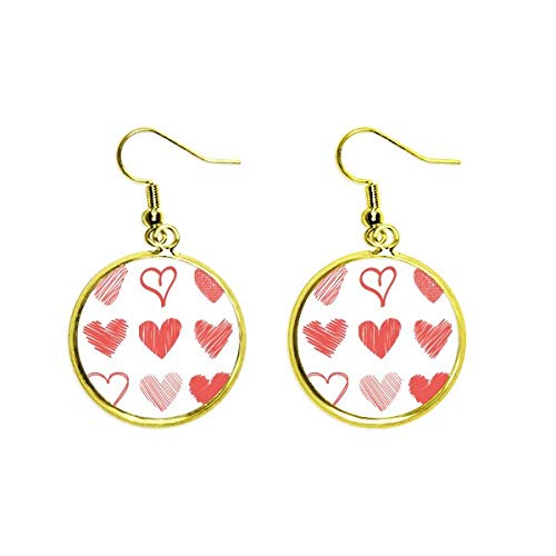 Pendientes de San Valentín de corazones dorados el regalo de joyería ideal