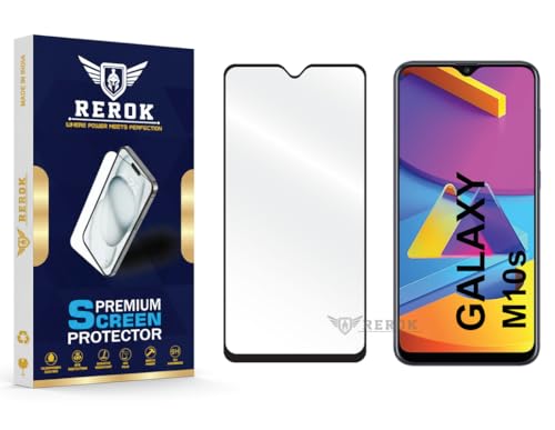Image of Gorilla Tempered Glass Screen Protector Compatible with Samsung Galaxy M10s [Pack of 1] | Edge-to-Edge, Bubble-Free, Case Friendly, Easy Installation Kit