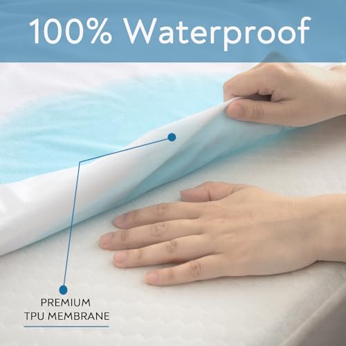 Springspirit USBC11185 Rv Bunk/Daybed/Cot Mattress Protector Cover 75X33 Inch For Narrow Twin Camper Bed, 100% Waterproof & Absorbent And Noiseless Mattress Pad Protector thumb #3