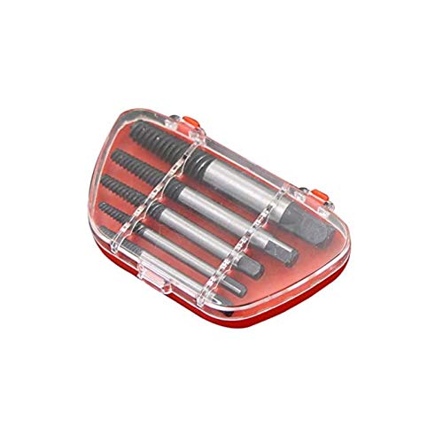 Damaged Bolt Screw Extractor, TIAMAT Extractor Remove Set Hardness Broken Screw Bolts Extractors Easy Stripped (5 PCS)