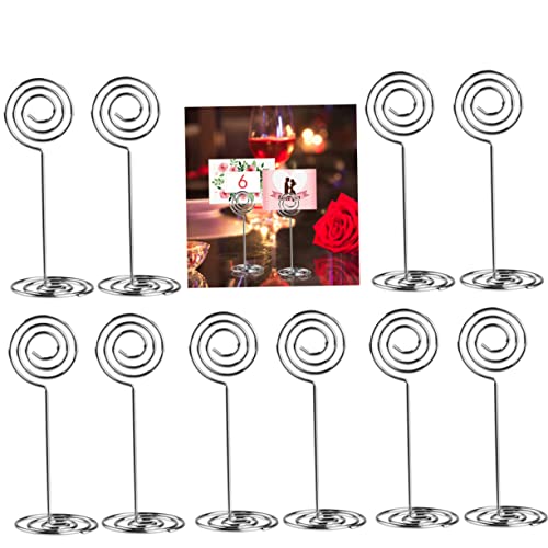 HAPINARY 20Pcs Incense Shaped Note Clips Metal Photo Holders for Wedding Party Table Decoration Design for Menu Holders and Place Card Displays