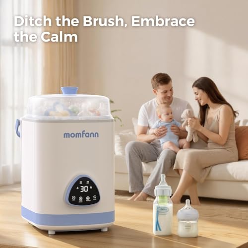 Image of MOMFANN EasePure Pro Baby Bottle Washer, Upgraded 4-in-1 Bottle Washer and Sterilizer and Dryer, Deep Clean for Bottles, Pump Parts & Baby Essentials, Time-Saving Effortless Baby Care