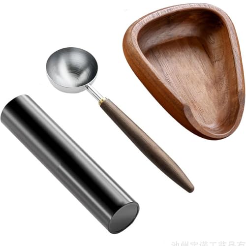 Coffee Bean Sabeli Wood Set with Spoon and Spray