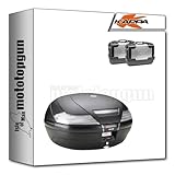 Made in Italy kappa maleta k49nt + maletas laterales kgr33pack2 + portaequipaje monokey + portamaletas lateral monokey compatible con triumph bonneville t100 2022 mototopgun