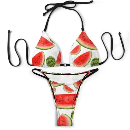 Women's Girls Two Pieces Bikini Sets High Waist Bra Sets3