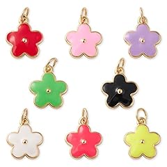 Flower Enamel Charms_30 Pcs