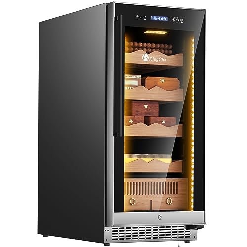 KingChii 265L Electric Cigar Humidor Temperature & Humidity Control,with Spanish Cedar Wood...