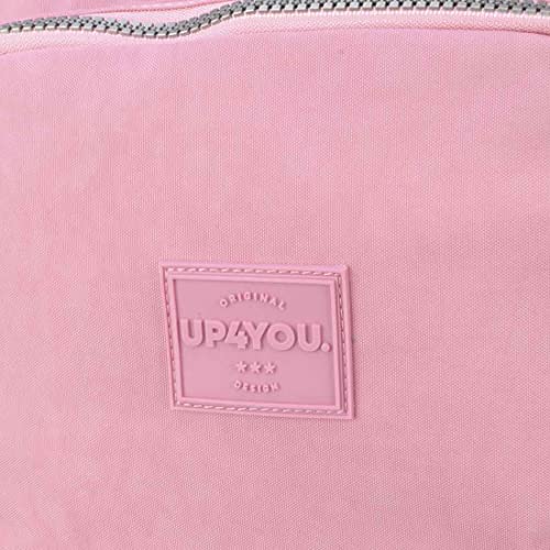 Mochila Escolar com Rodinhas 360 Graus Up4You Rosa MC51611UP