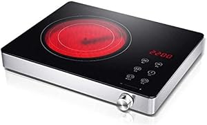 Jukkre Household Induction Cooker?Intelligent Electric Ceramic Stove Cooking?Multifunctional High Power Desktop Induction Cooker?2500W Dormitory Mini Knob Induction Cooker