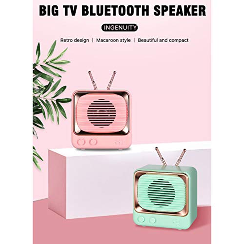 F Fityle Portable Bluetooth Retro Speaker Wireless Mini Vintage Speaker with Rich Bass Stereo Effect