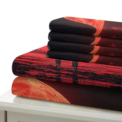 Housse de couette RedMoonPiano en microfibre premium lit Super King chic - 7
