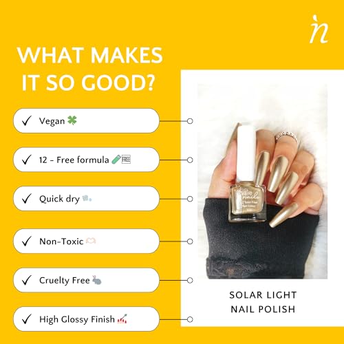 Image of Nail Polish Set for Women | Long-Lasting, High Shine Nail Paint Combo | Vegan & Cruelty-Free | 2 Bright Vibrant Shades | Quick Dry Nail Polish Set (Golden Roast, Pack of 2)