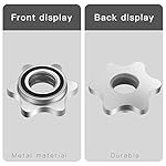 Lamoutor 2Pcs Anti-Slip Hex Nut Collar Screw for Barbell Dumbbell Weight Lifting - Image 3