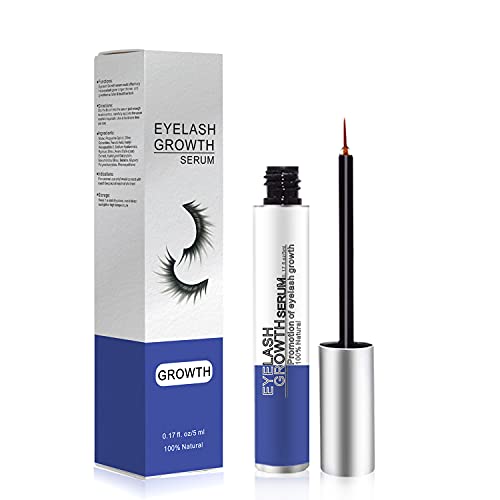 Serum Cils Croissance 5ml, Lash Serum pour Cils Sans Hormones, Formule Nourrissante, Plus Pleins, Longs et Épais, Protège et Rehaussement cilS, Soin Nourrissant et Hydratant Intensif - blue