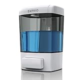 SVAVO Soap Dispenser Wall Mount 23.7oz / 700ml, Refillable Commercial Soap Dispenser, Wall Mounted Liquid Soap Dispensers for Bathroom, Kitchen, Restaurant, Body Wash, ABS Plastic