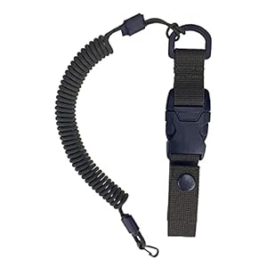 EdcX Tactical Nylon Spiral-Schlüsselband Olivgrün