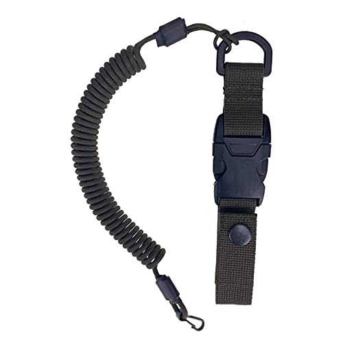 EdcX Paracord Nylon Tactical Lanyard, spiral cable, elastic key pendant made of Paracord, 4 types of fastening to choose from