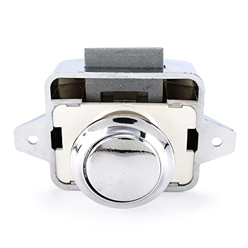 Verrou à bouton-poussoir de meuble pour optimiser le rangement en fourgon aménagé - 7