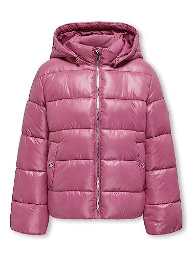 KIDS ONLY Kognewemmy Savannah Chaqueta Otw Noos Acolchada, Rojo Morado/Detalle: Plateado, 158 cm para Niñas