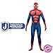 MARVEL Spider-Man Official Adult Deluxe Zentai Halloween Costume - Stretch Spandex with Hidden Zippers and Wrist Slits (XS)
