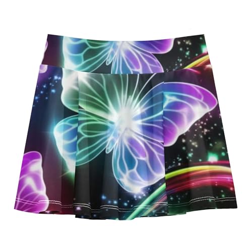 Joisal Dance Girls Skorts Athletic Shorts Tennis Skirts for Kids School Glowing 4t